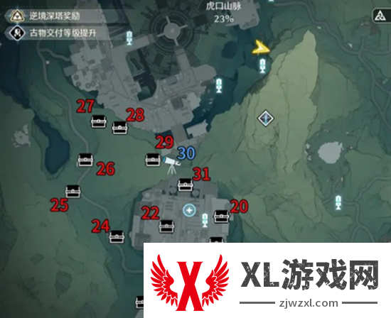 鸣潮虎口山脉地图100%全收集攻略图五