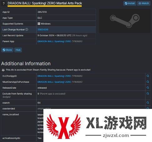 Steam泄露《七龙珠 电光炸裂！ZERO》DLC