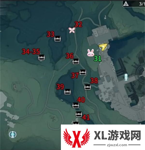 鸣潮虎口山脉探索宝箱位置大全图五
