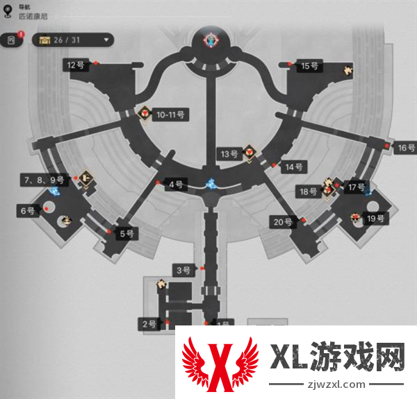 崩坏星穹铁道2.2匹诺康尼大剧院20只折纸小鸟位置大全图二